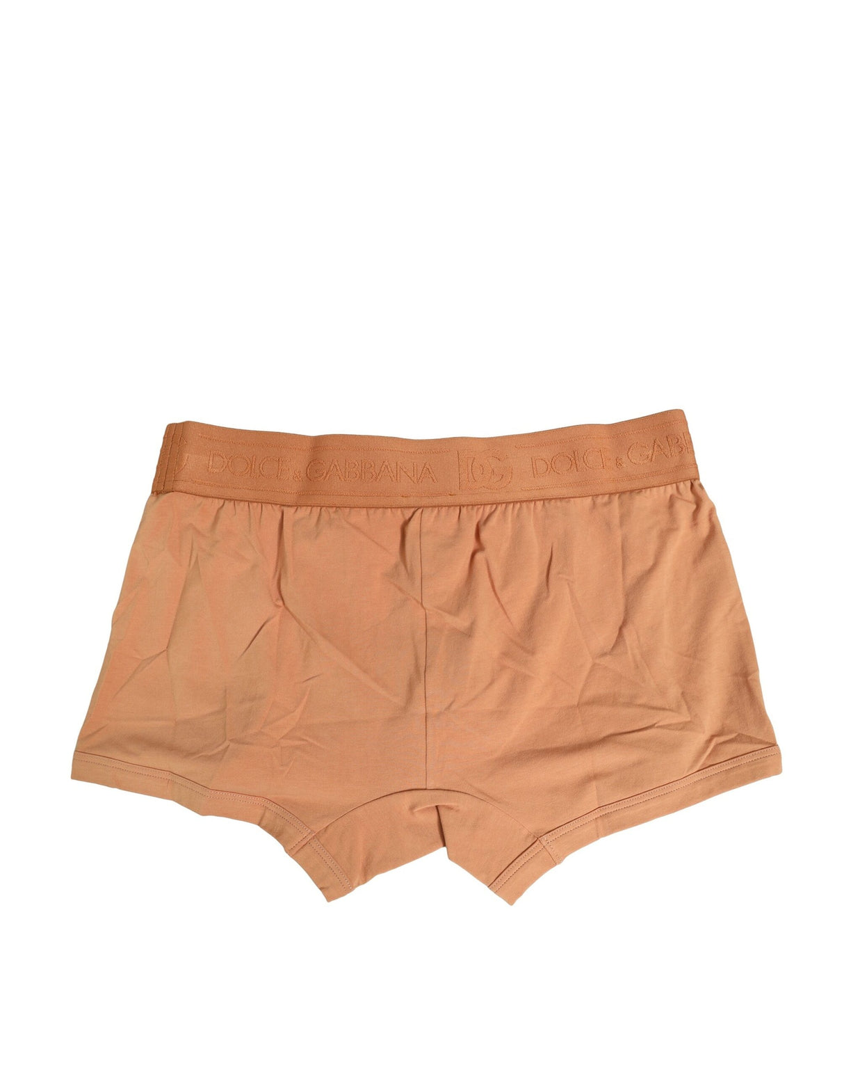 Dolce & Gabbana Brown Cotton Stretch Regular Boxer Underwear