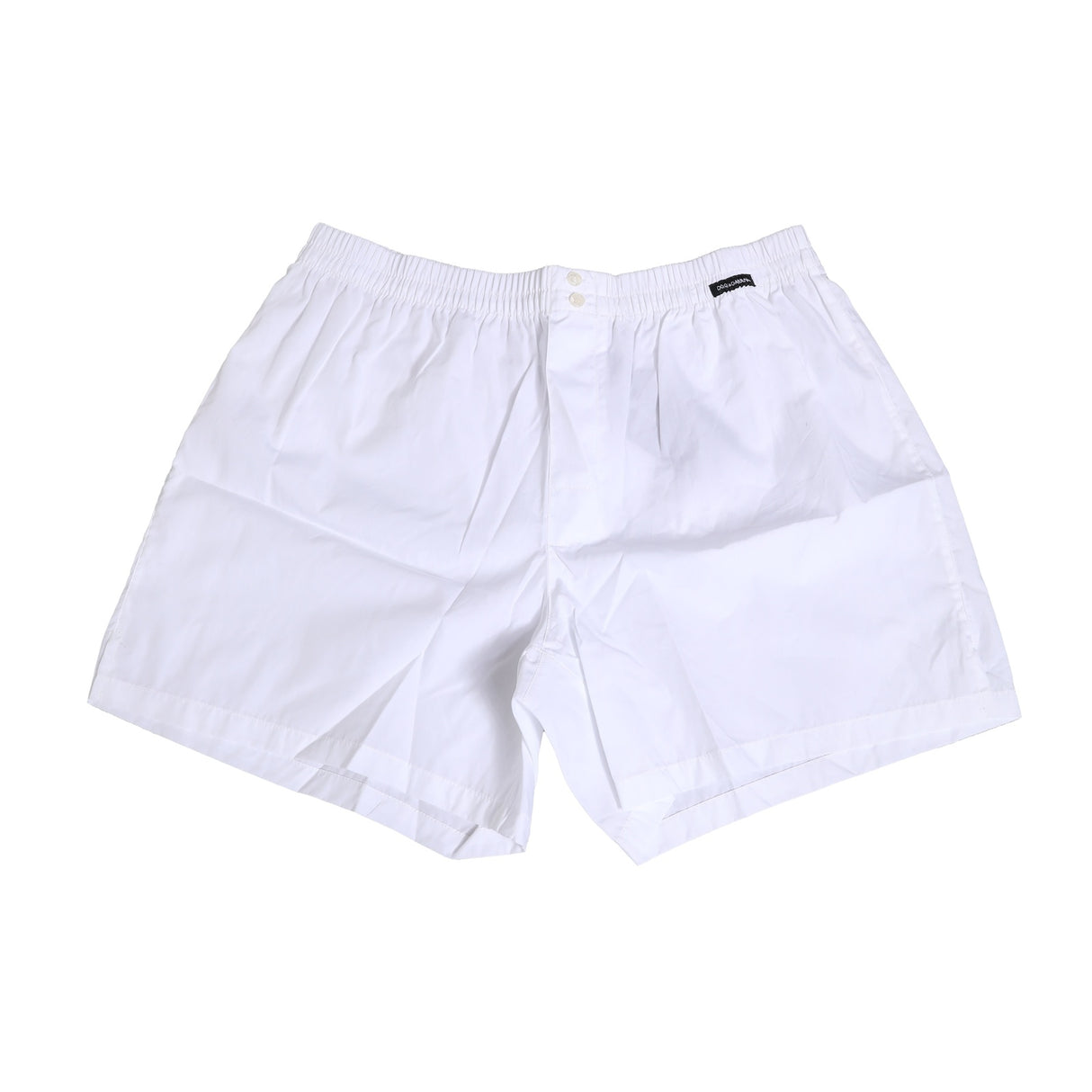 Dolce & Gabbana White Cotton Regular Boxer Shorts Underwear