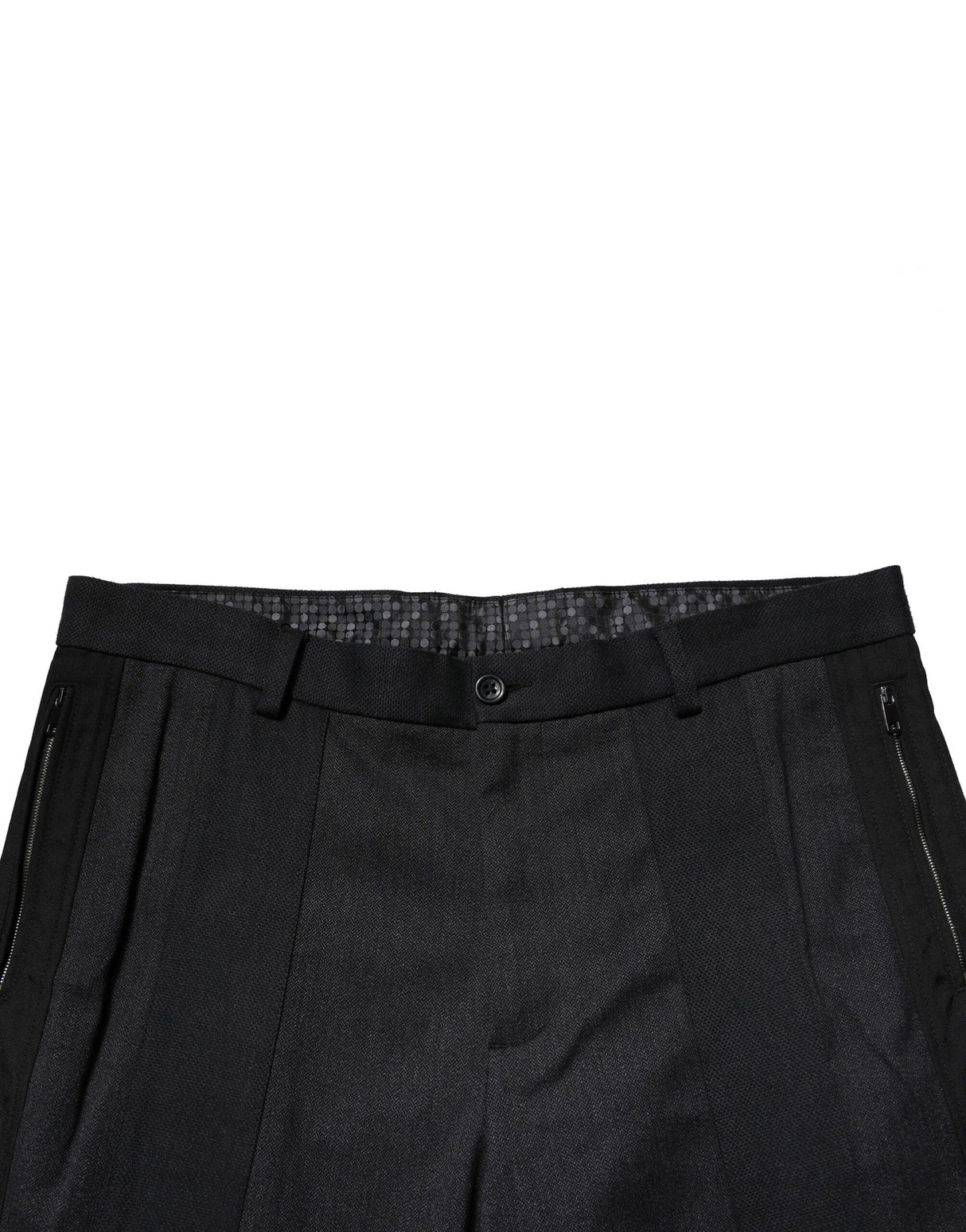 Dolce & Gabbana Black Cotton Dress Slim Formal Pants