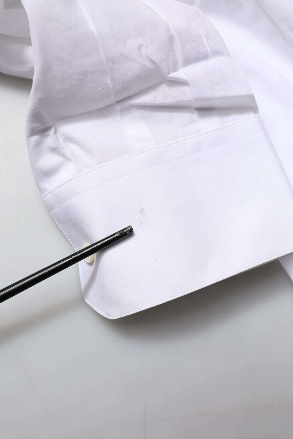 Dolce & Gabbana White GOLD Bib Poplin Dress Men Formal Shirt