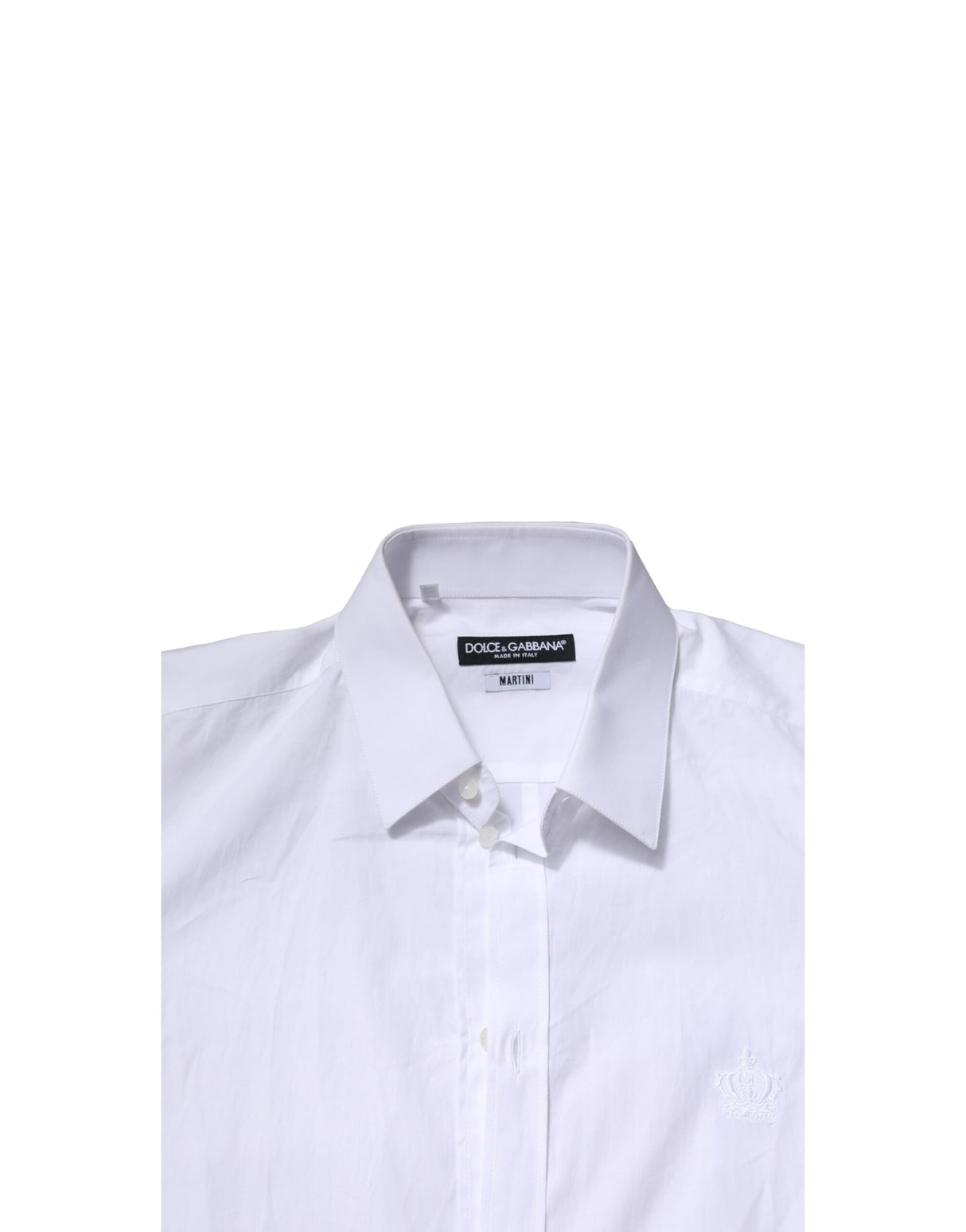 Dolce & Gabbana White MARTINI Long Sleeves Men Formal Shirt