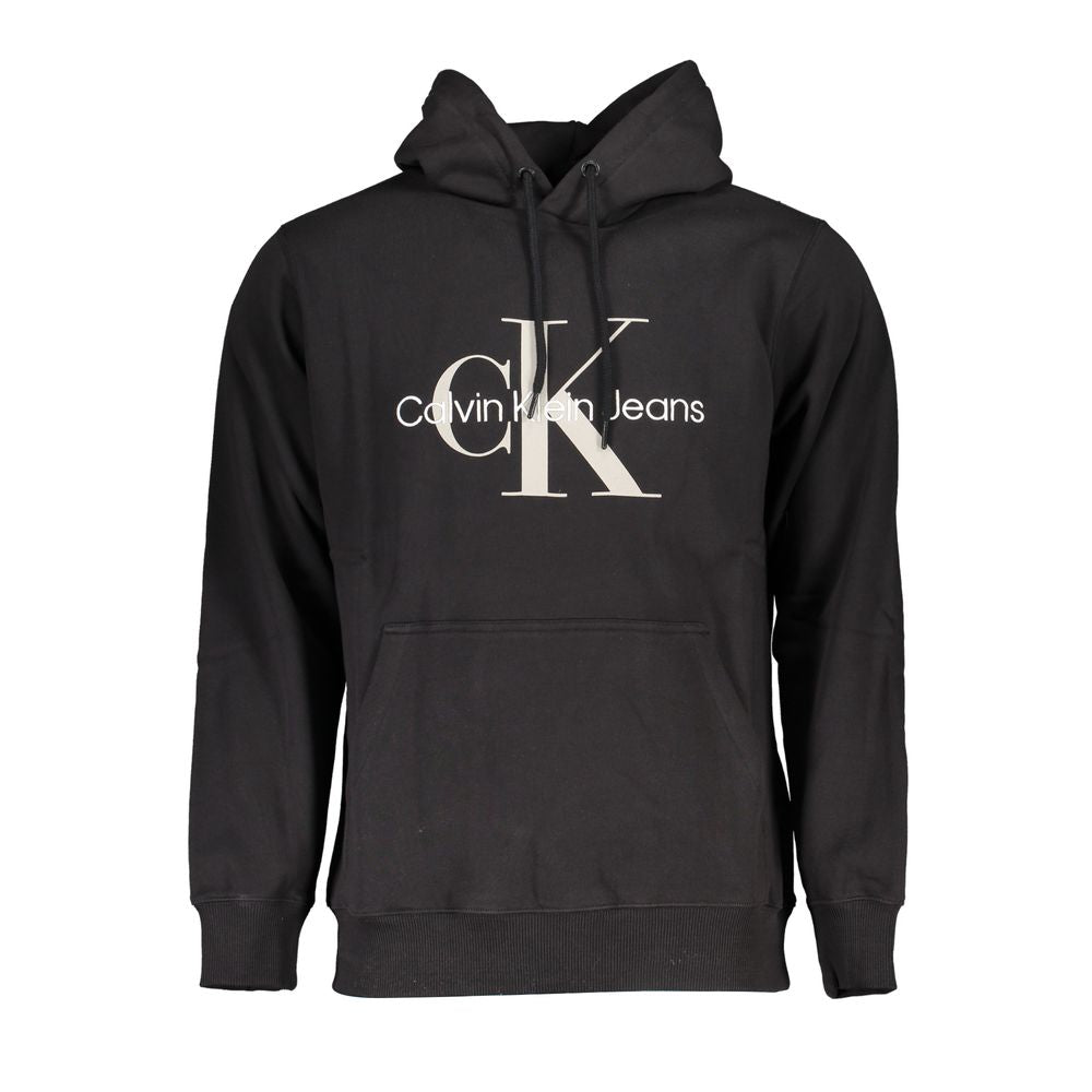 Calvin Klein Black Cotton Men Sweatshirt