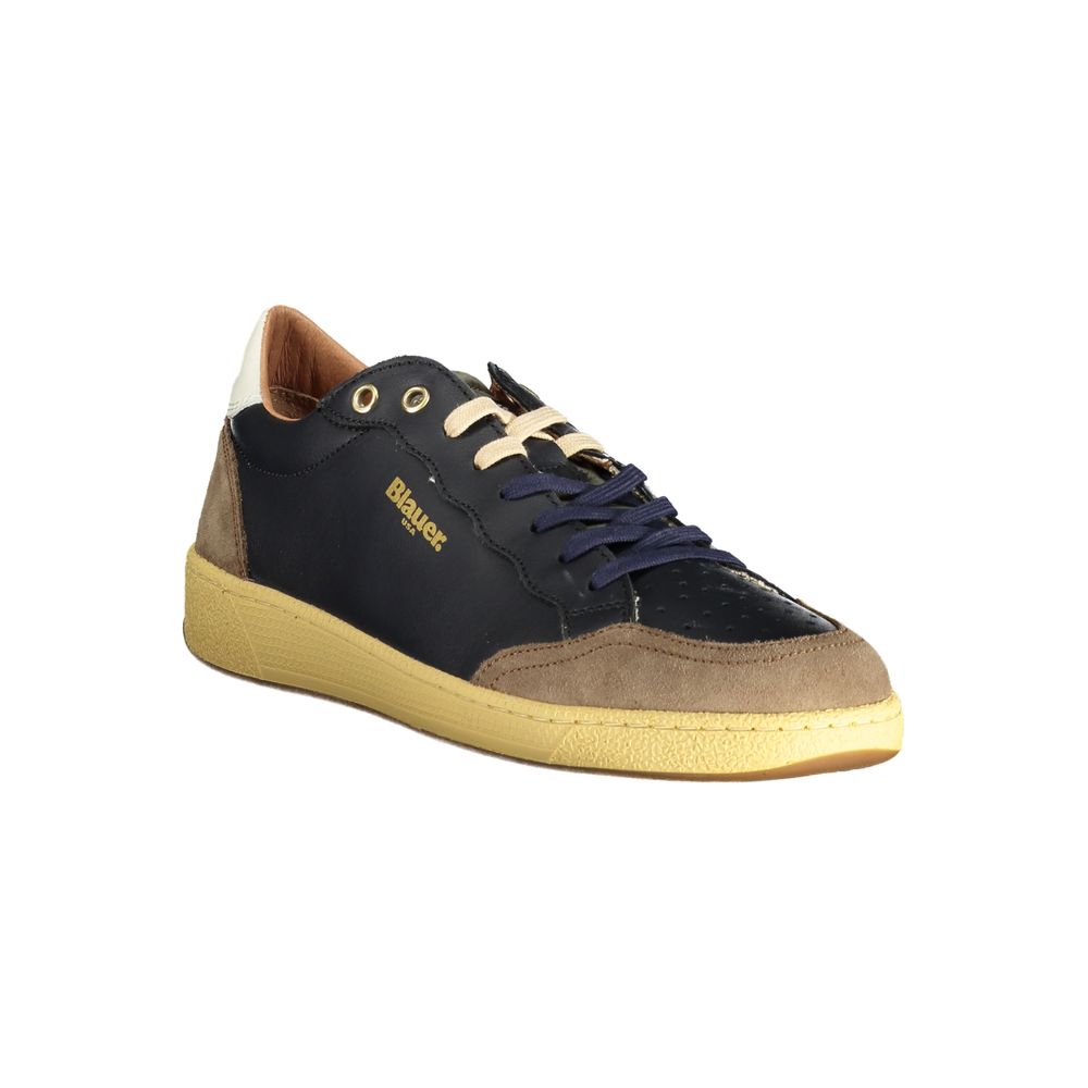 Blauer Marrone Leather Men Sneaker