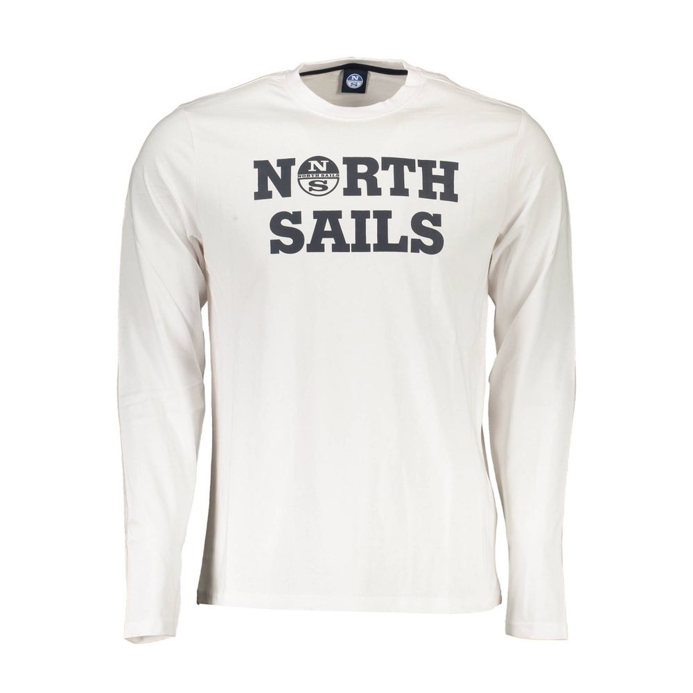North Sails White Cotton Men T-Shirt