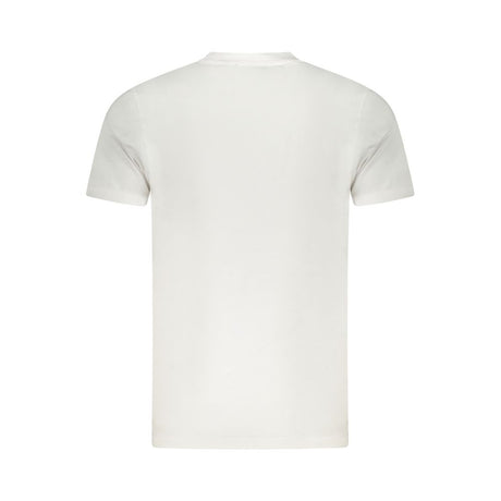Cavalli Class White Cotton Men T-Shirt