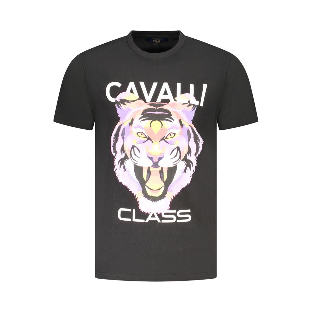 Cavalli Class Nero Cotton Men's T-Shirt