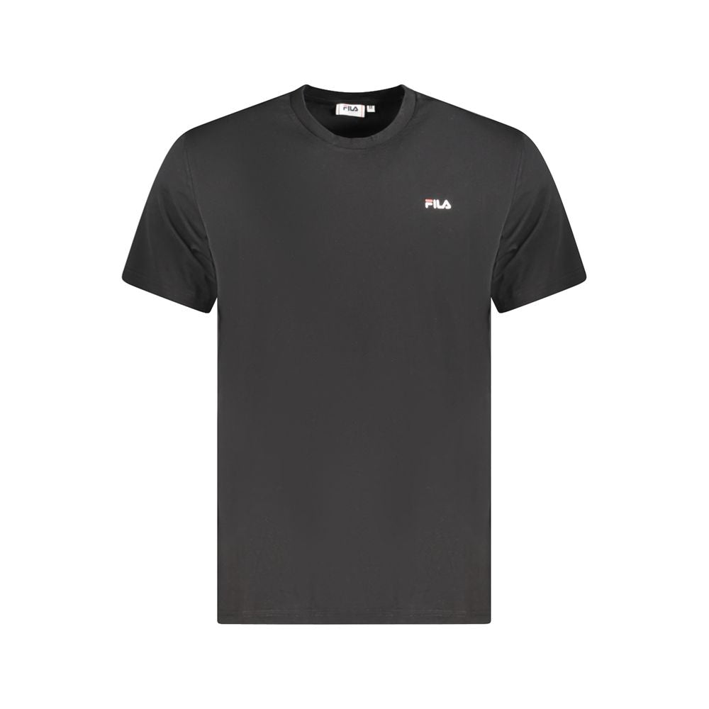 Fila Black Organic Cotton Men T-Shirt