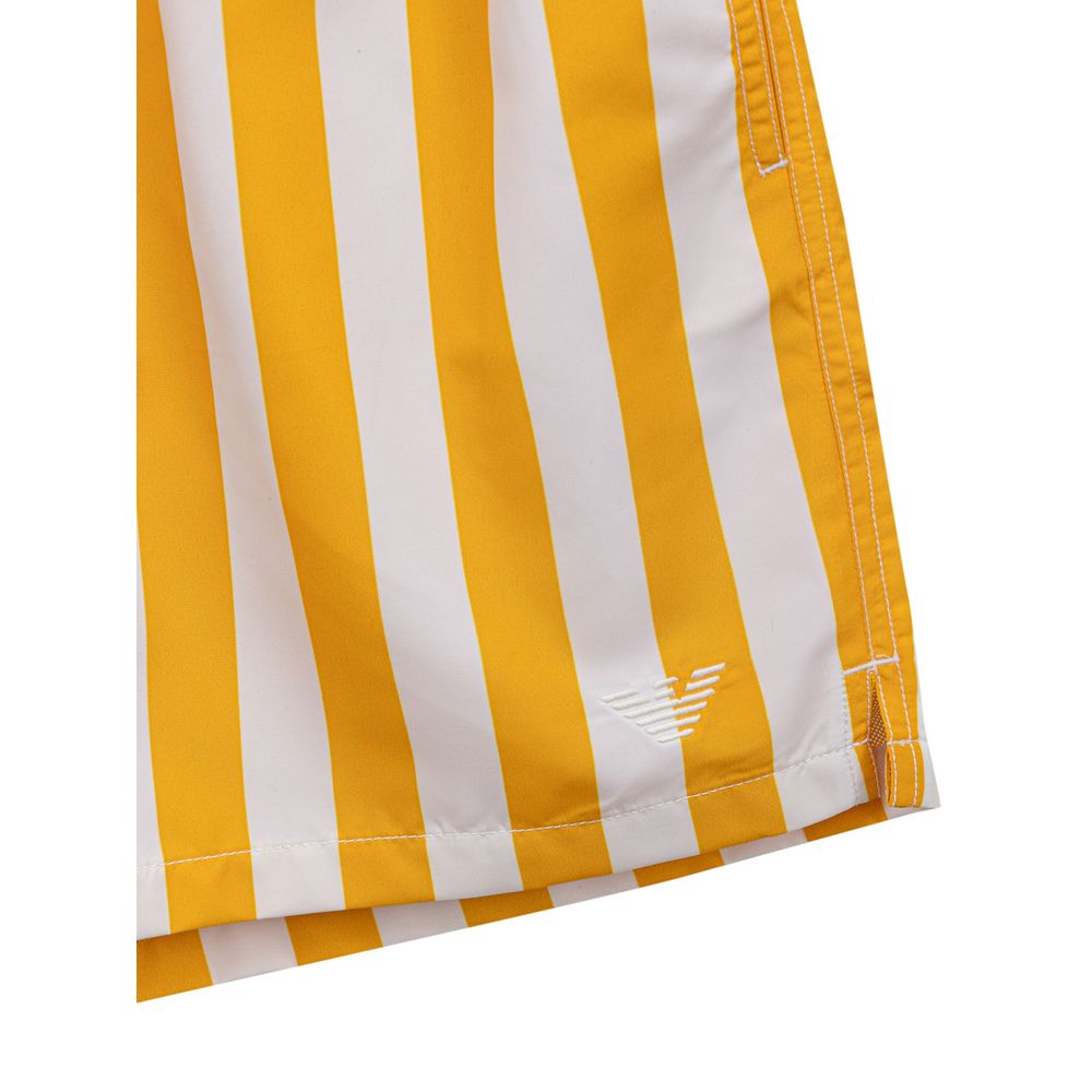 Emporio Armani Yellow Polyester Swim Shorts