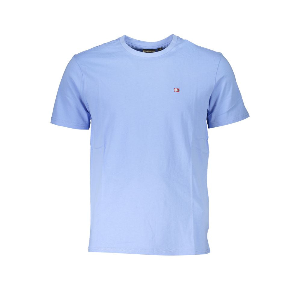Napapijri Blu Cotton Men T-Shirt