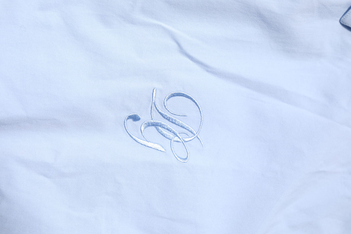 Dolce & Gabbana Sky Blue Cotton GOLD Long Sleeves Dress Shirt