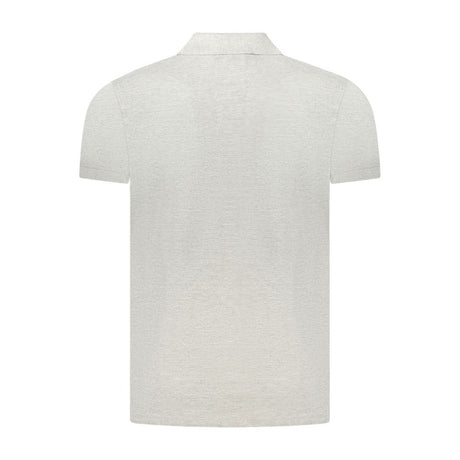 Cavalli Class Gray Cotton Polo Shirt