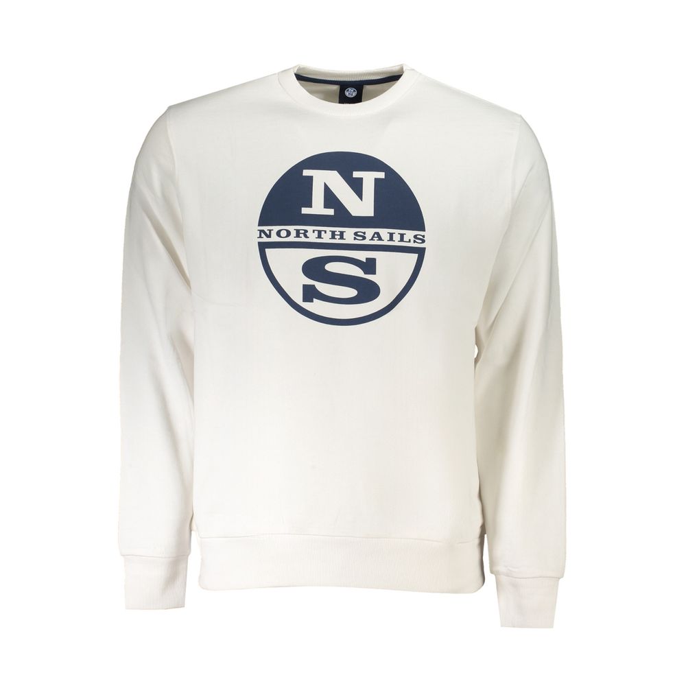 North Sails Bianco Cotton Men Sweatshirt