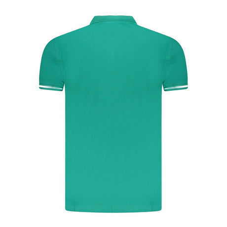 Cavalli Class Green Cotton Men Polo Shirt