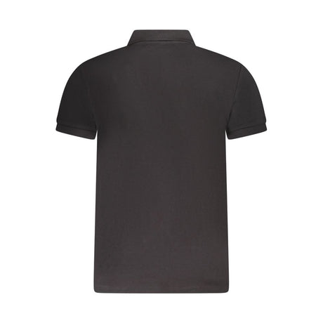 Cavalli Class Black Cotton Men Polo Shirt