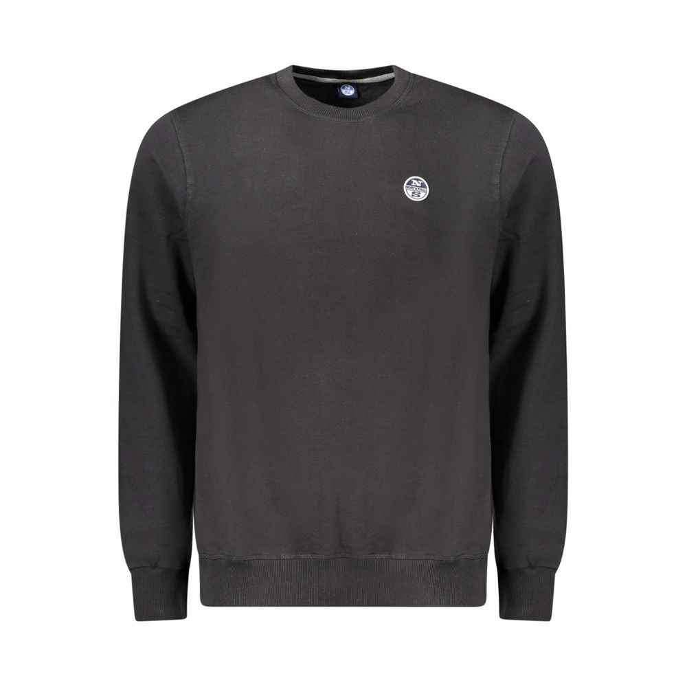 North Sails Black Cotton Men's Sweatshirt