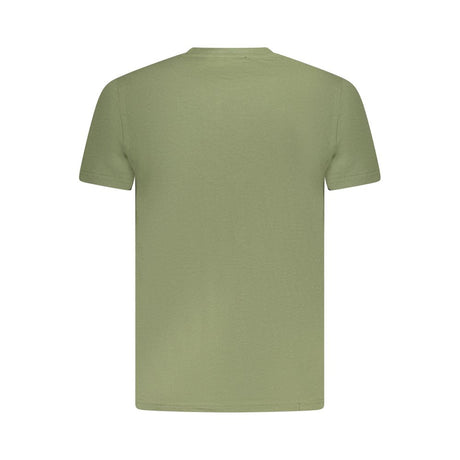 Cavalli Class Green Cotton Men T-Shirt