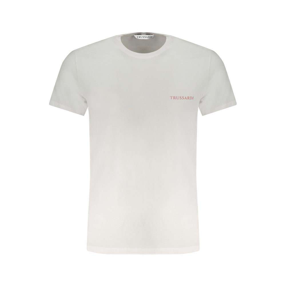 Trussardi White Cotton Men T-Shirt