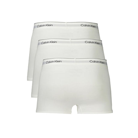 Calvin Klein White Cotton Men Boxer