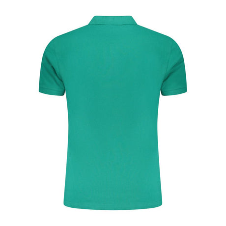 Cavalli Class Green Cotton Men Polo Shirt