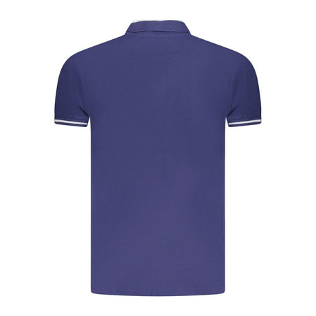 Cavalli Class Blue Cotton Men Polo Shirt