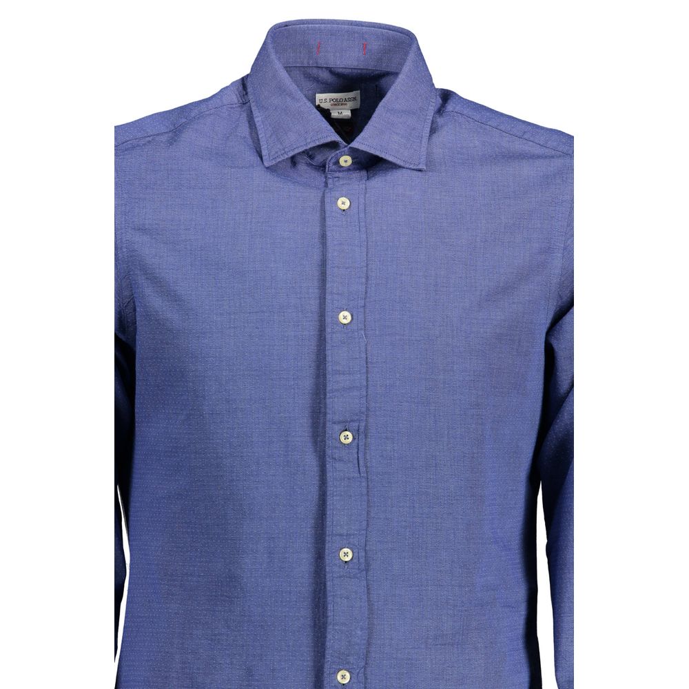 U.S. POLO ASSN. Blue Cotton Men's Shirt