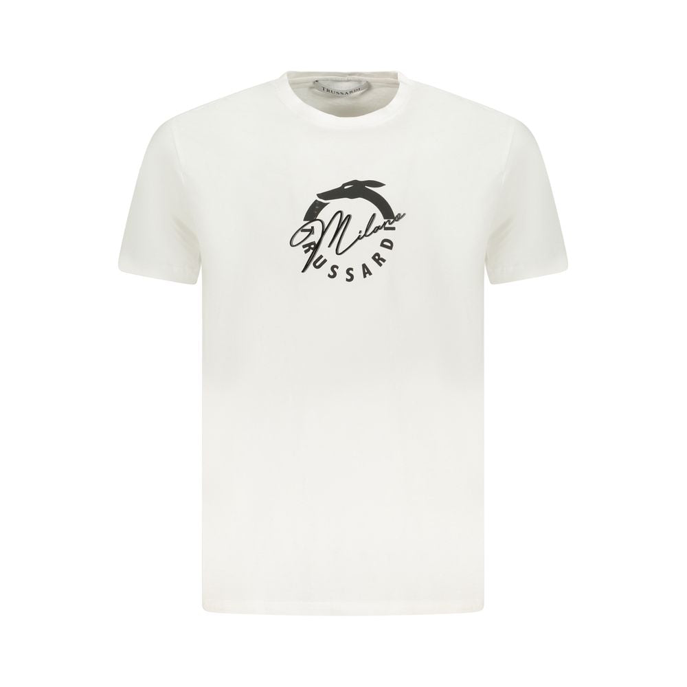 Trussardi Bianco Cotton Men's T-Shirt