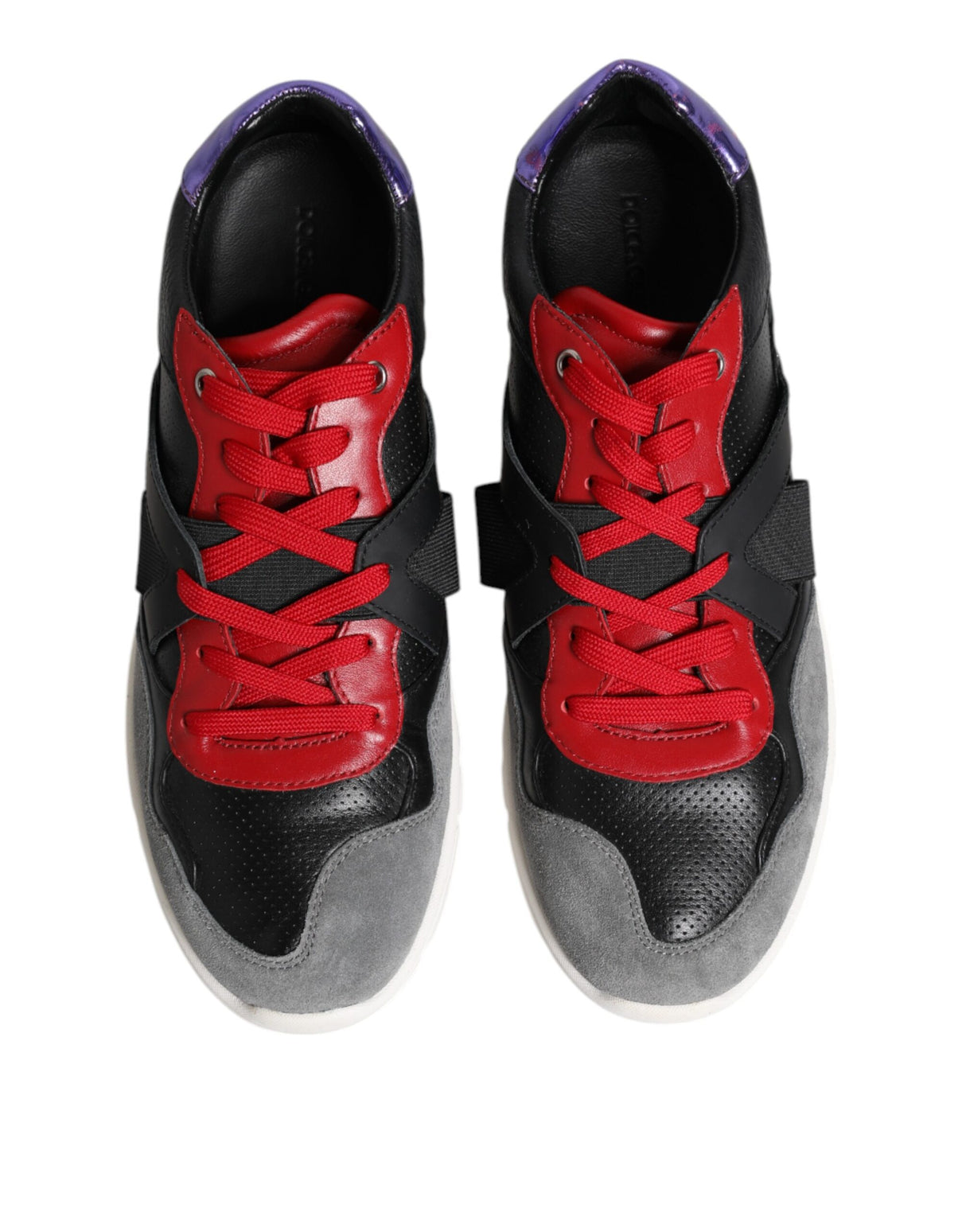 Dolce & Gabbana Multicolor Lace Up Low Top Men Sneakers Shoes