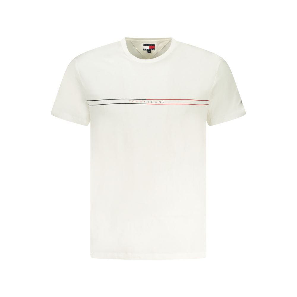 Tommy Hilfiger White Cotton Mens T-Shirt