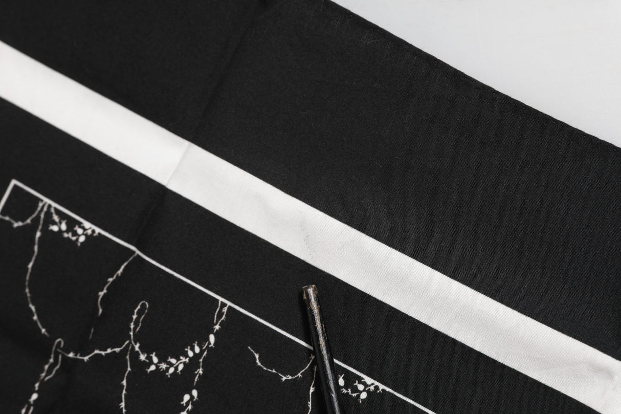 Dolce & Gabbana Black White Printed Square Foulard Scarf