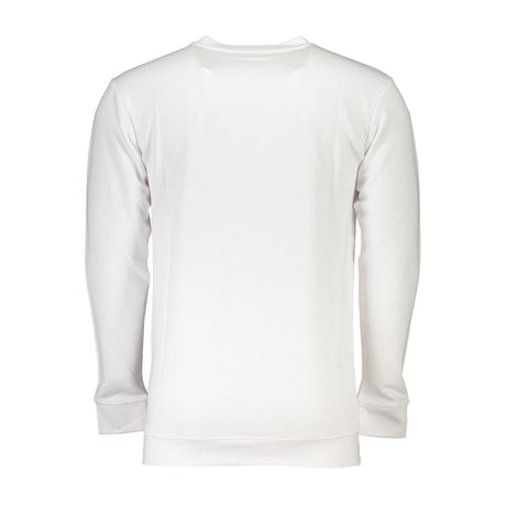 Cavalli Class White Cotton Men Sweater
