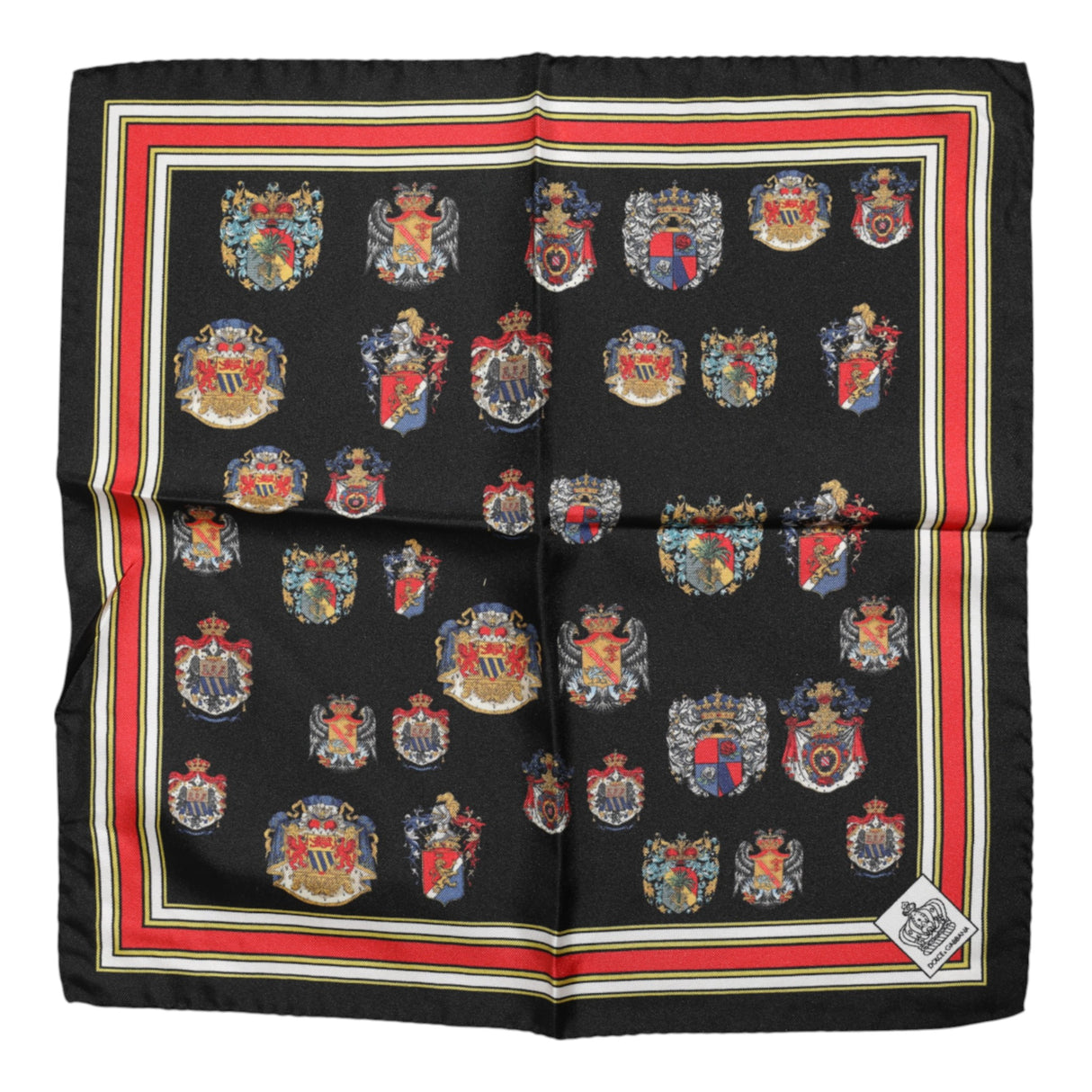Dolce & Gabbana Multicolor Silk Square Men Foulard Scarf