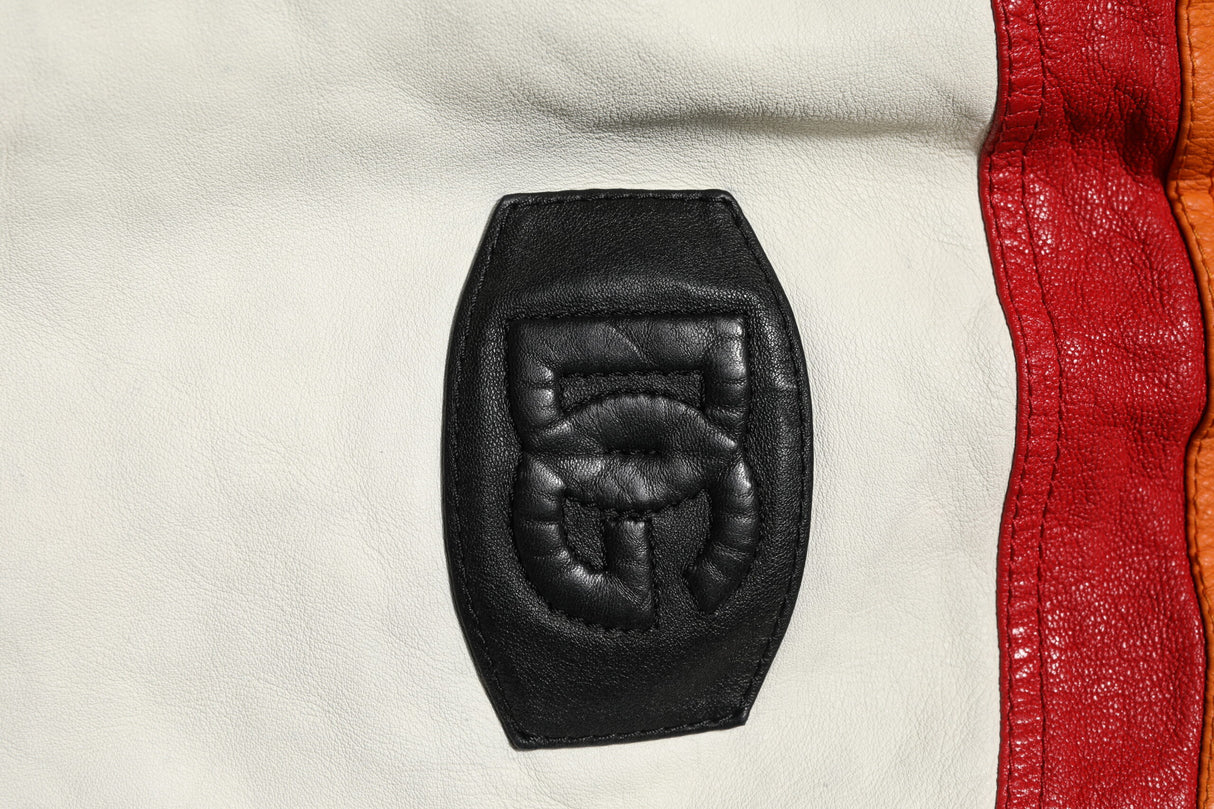 Dolce & Gabbana Multicolor Lambskin Tapered Men Pants