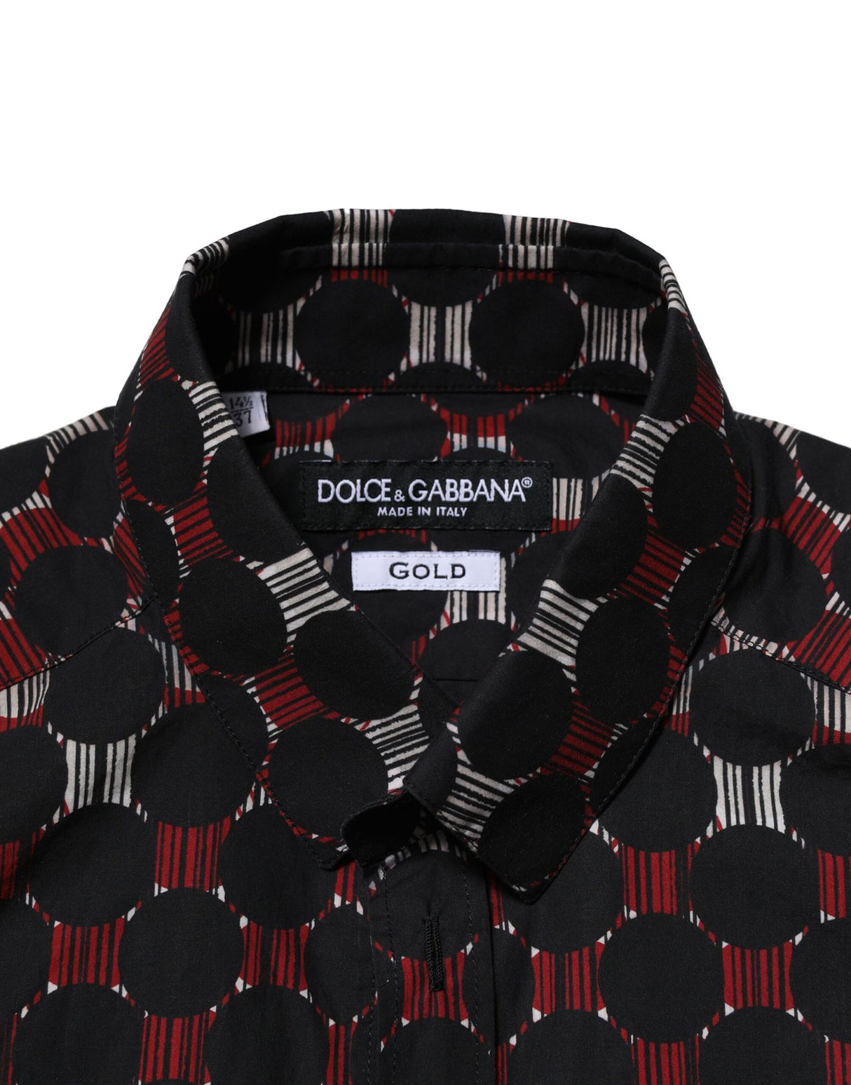 Dolce & Gabbana Multicolor Cotton GOLD Long Sleeves Shirt
