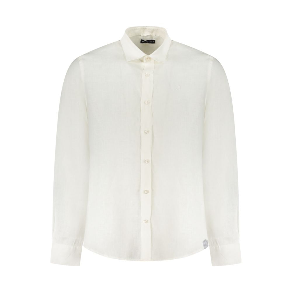 North Sails Bianco Linen Mens Shirt