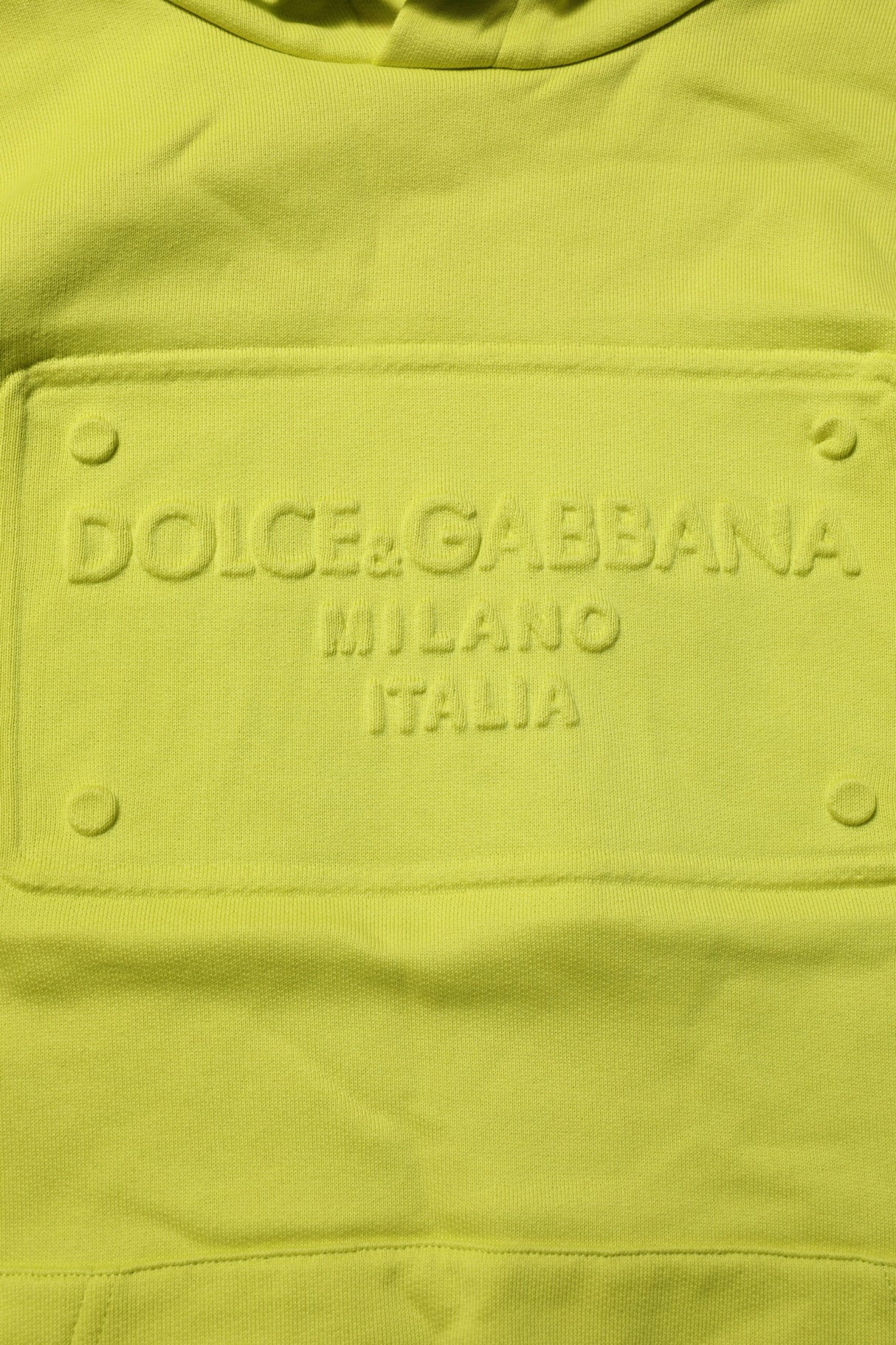 Dolce & Gabbana Green Cotton Hooded Logo Sweatshirt Sweater