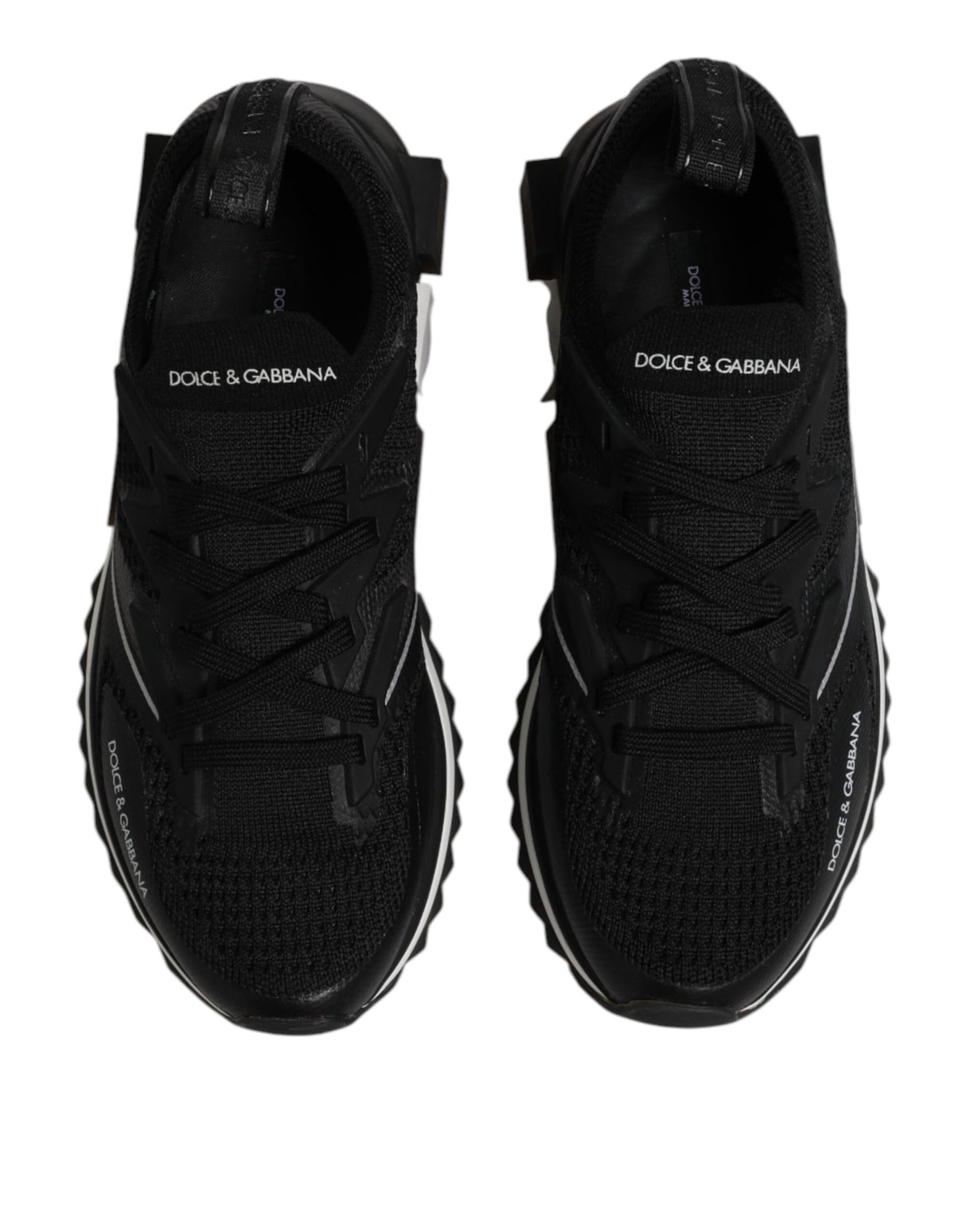 Dolce & Gabbana Black SORRENTO Sport Stretch Sneakers Shoes