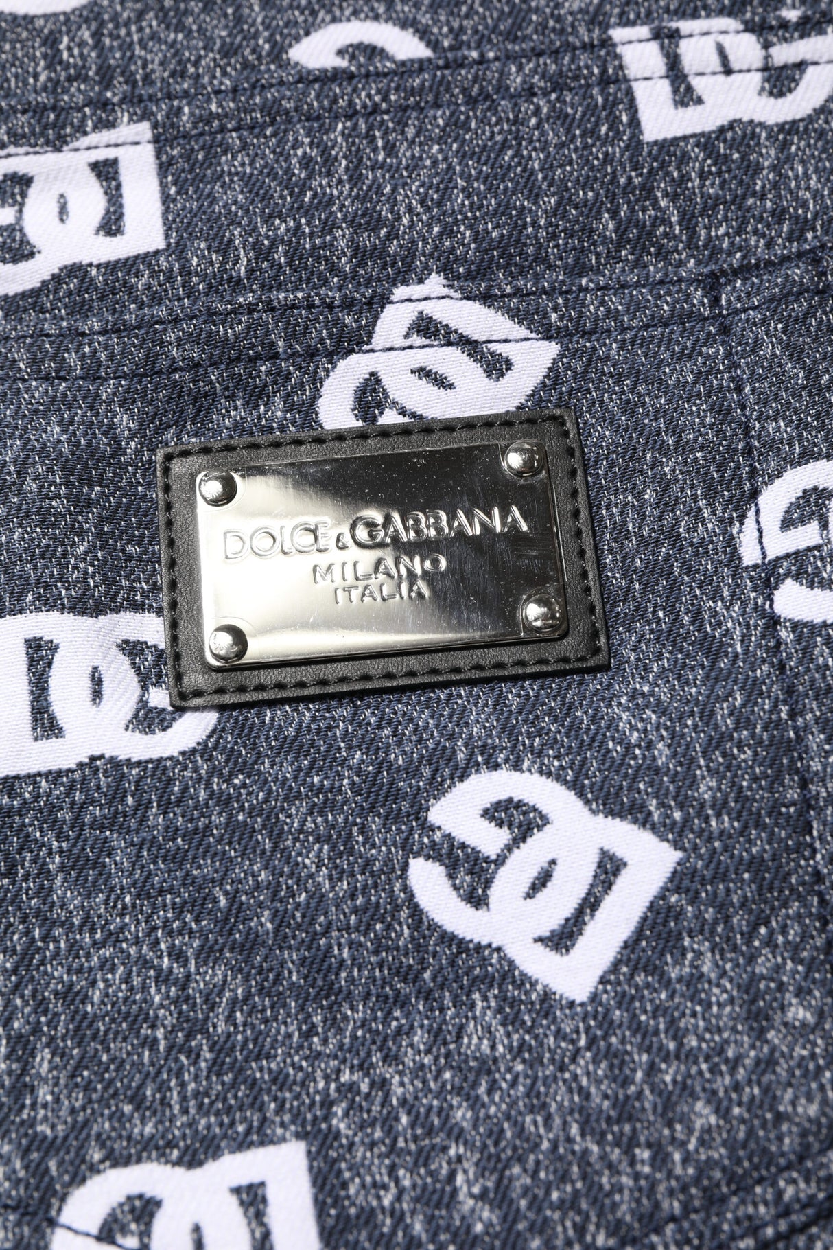 Dolce & Gabbana Dark Gray Logo Cotton Skinny Slim Denim Jeans