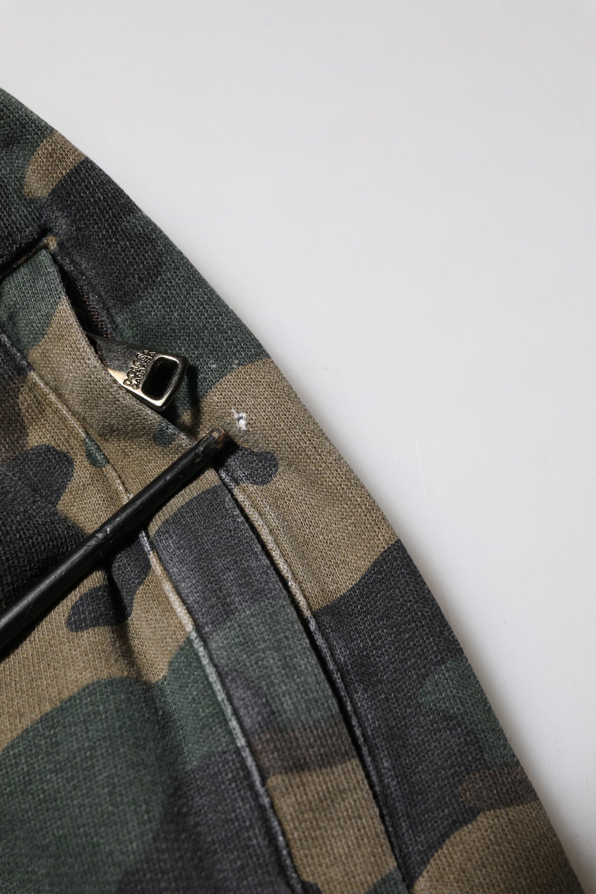 Dolce & Gabbana Brown Camouflage Cotton Men Jogger Pants