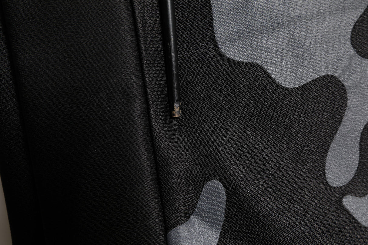 Dolce & Gabbana Black Camouflage Pullover Sweatshirt Sweater