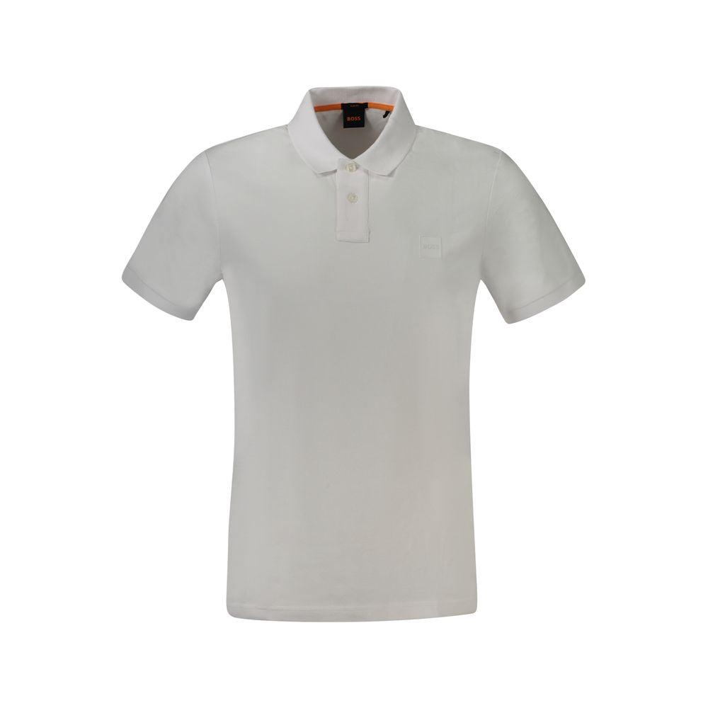 Hugo Boss Bianco Cotton Men Polo