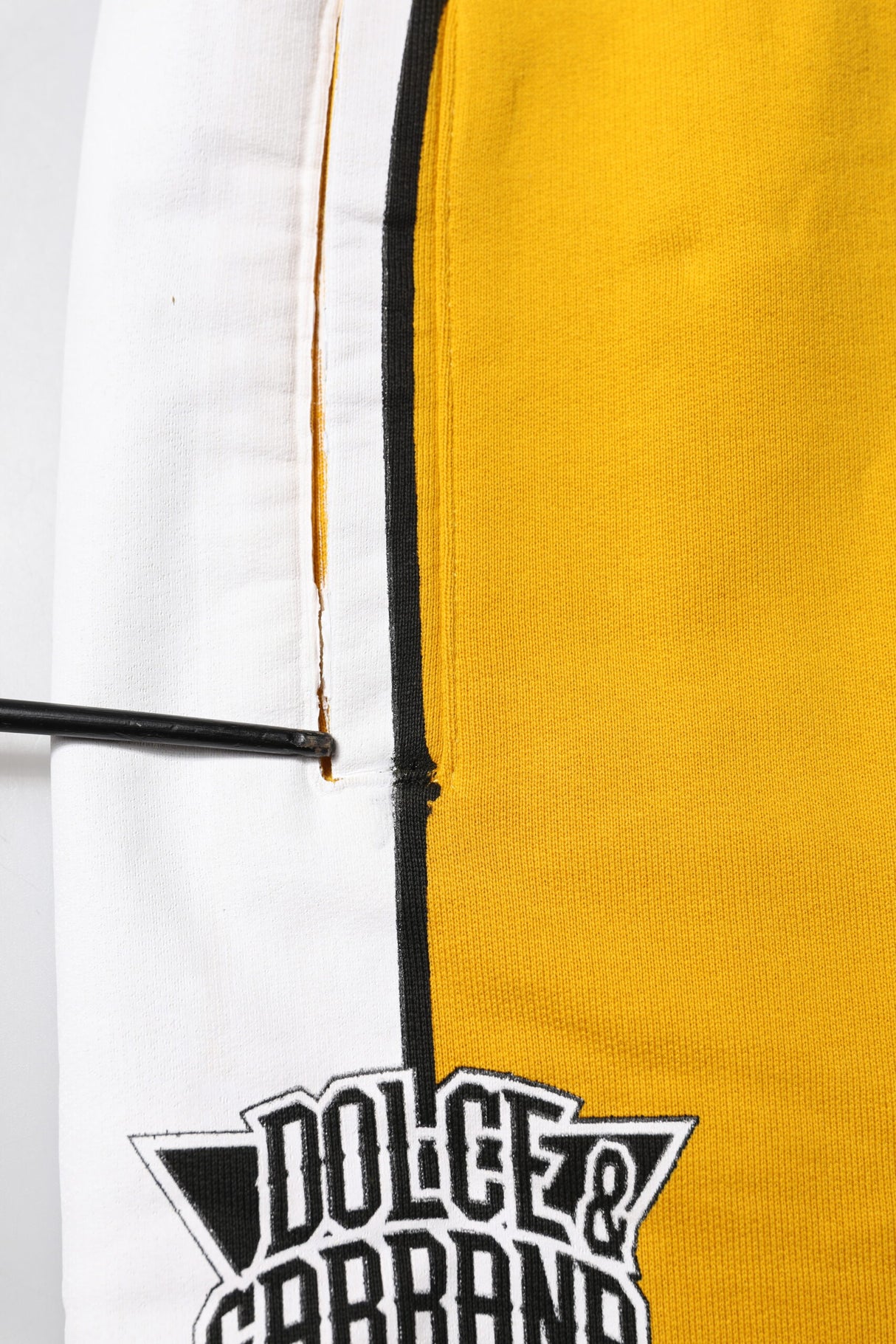 Dolce & Gabbana Yellow 100% Cotton Sweatpants Jogger Pants