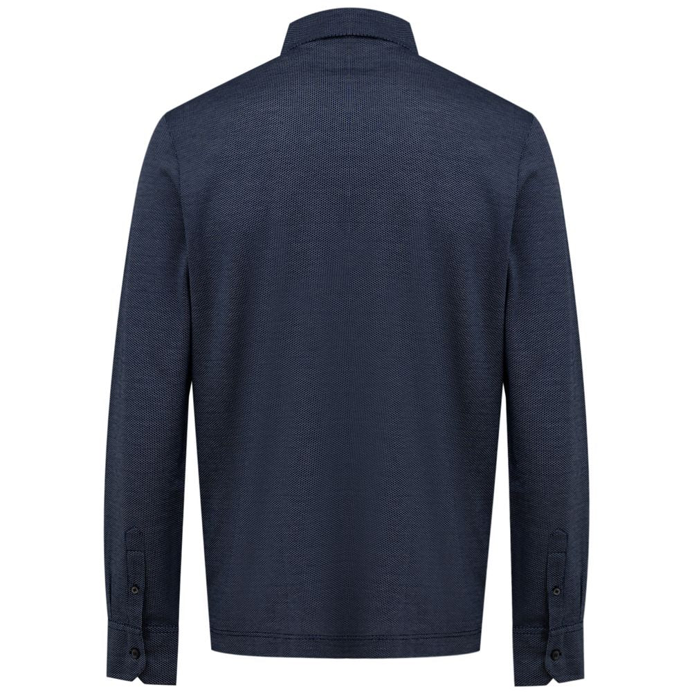 Canali Blue Cotton Dress Shirt