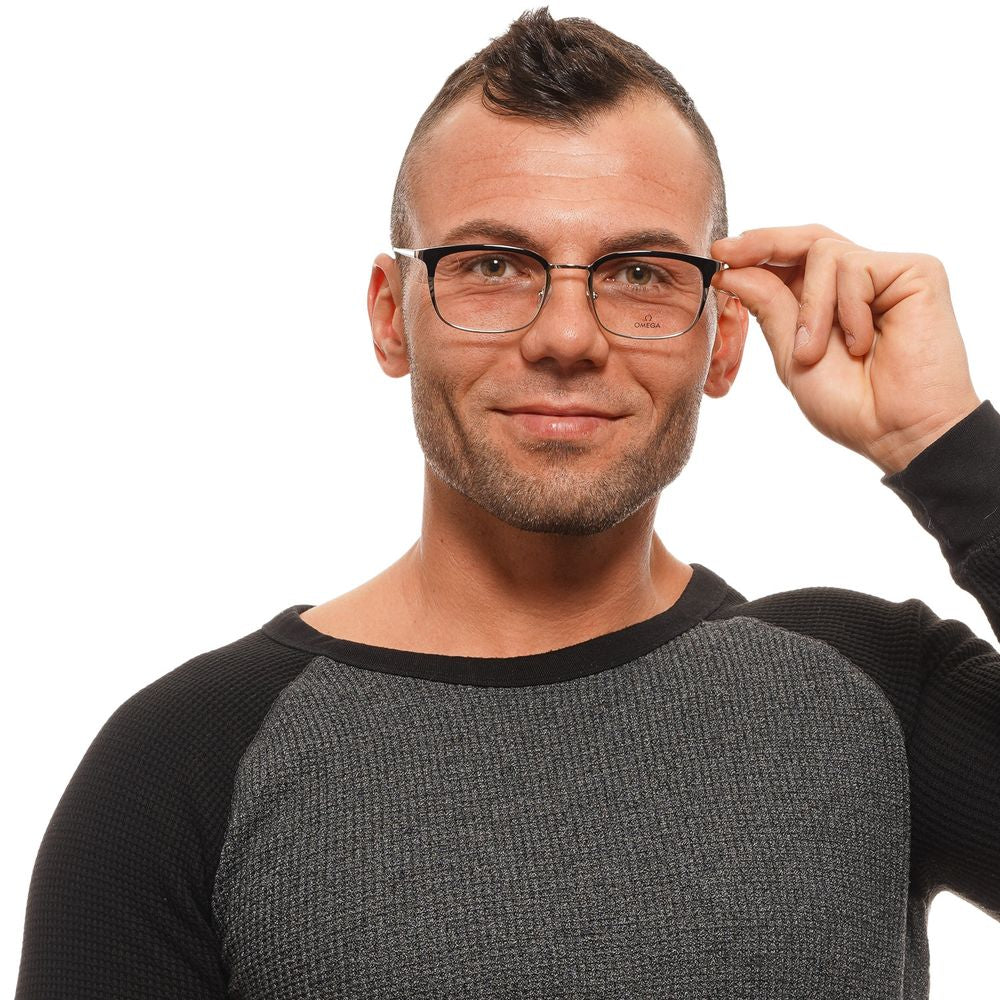 Omega Black Men Glasses Frame