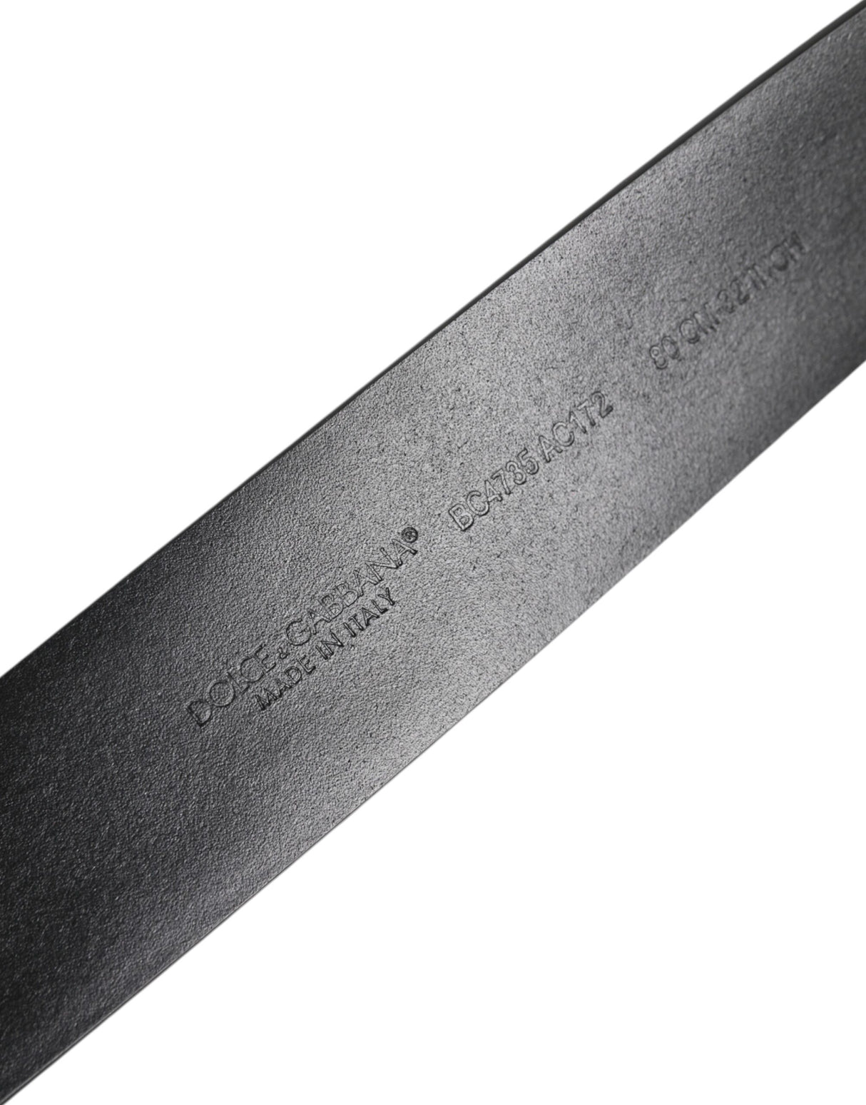 Dolce & Gabbana Black Leather Studded DG Metal Buckle Belt