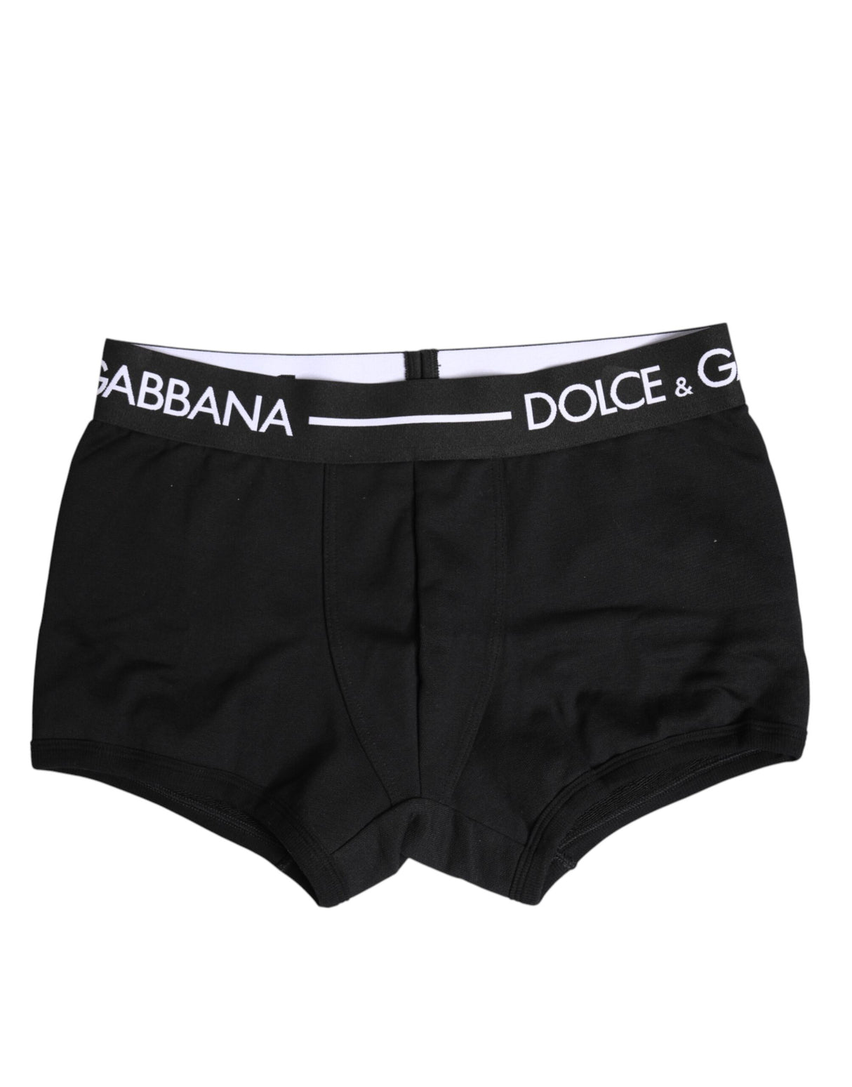 Dolce & Gabbana Black Cotton Stretch Regular Boxer Underwear