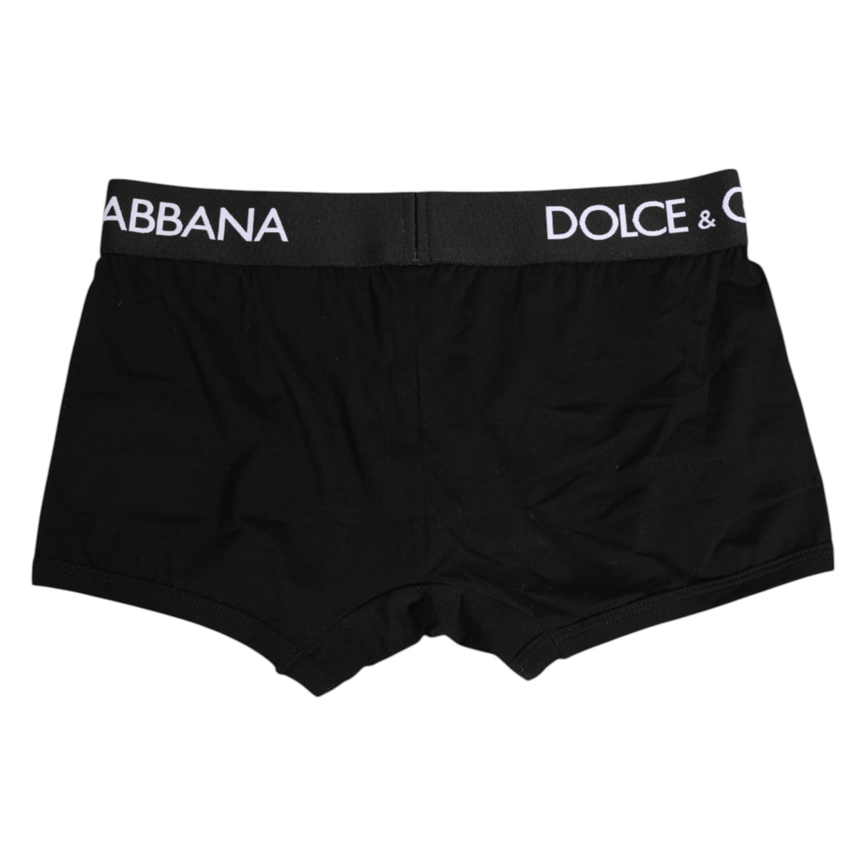 Dolce & Gabbana Black Cotton Stretch Regular Boxer Underwear