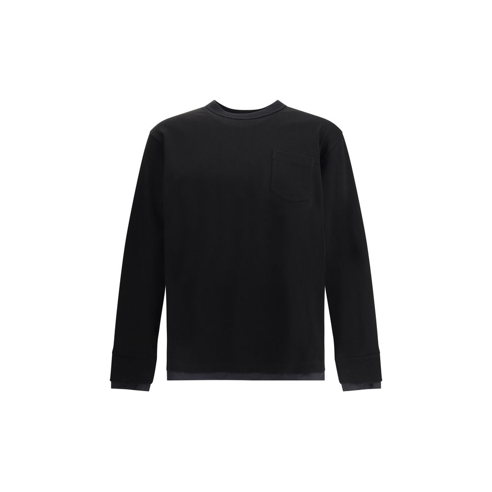 Sacai Black Cotton Sportswear