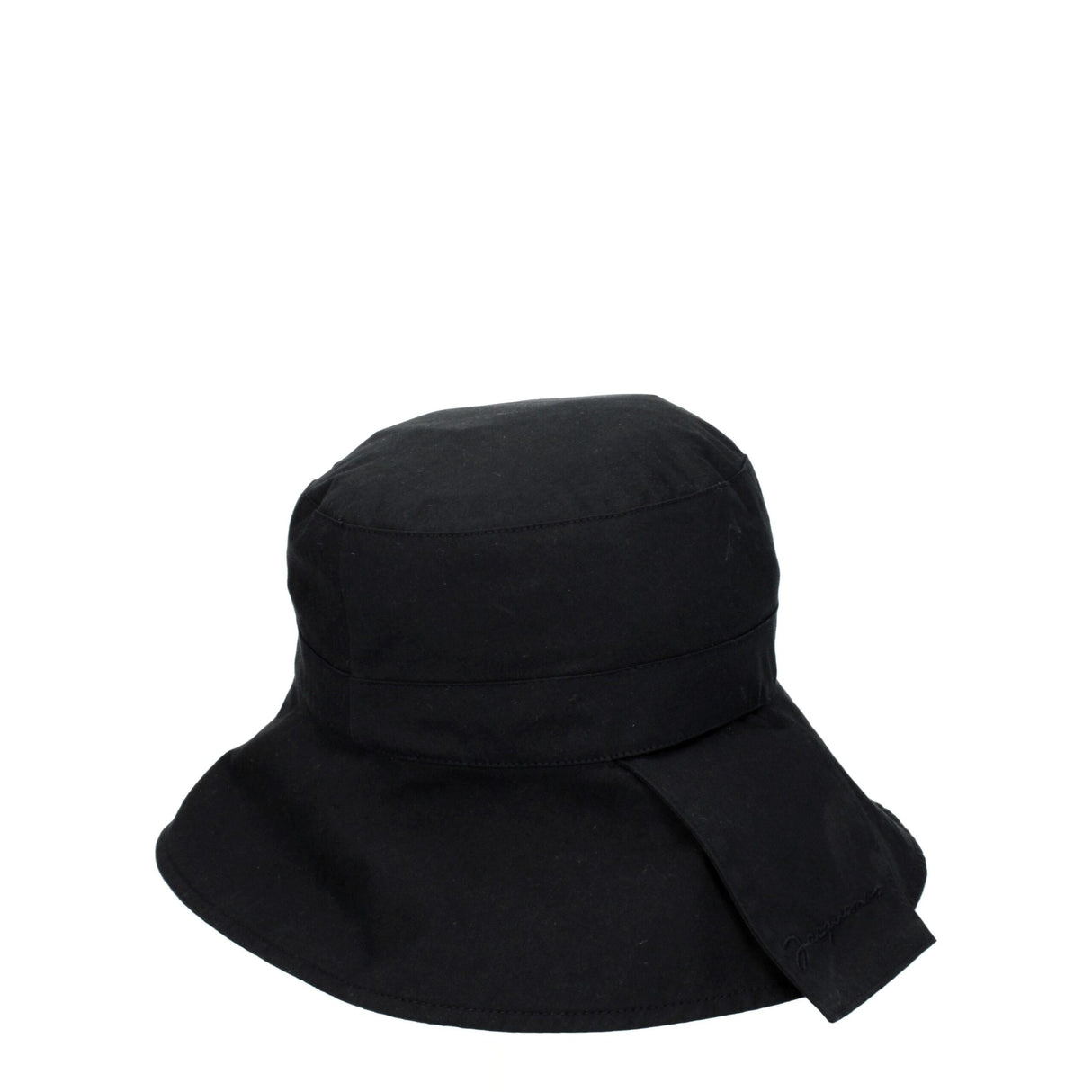 Jacquemus Black Cotton Bucket Hat