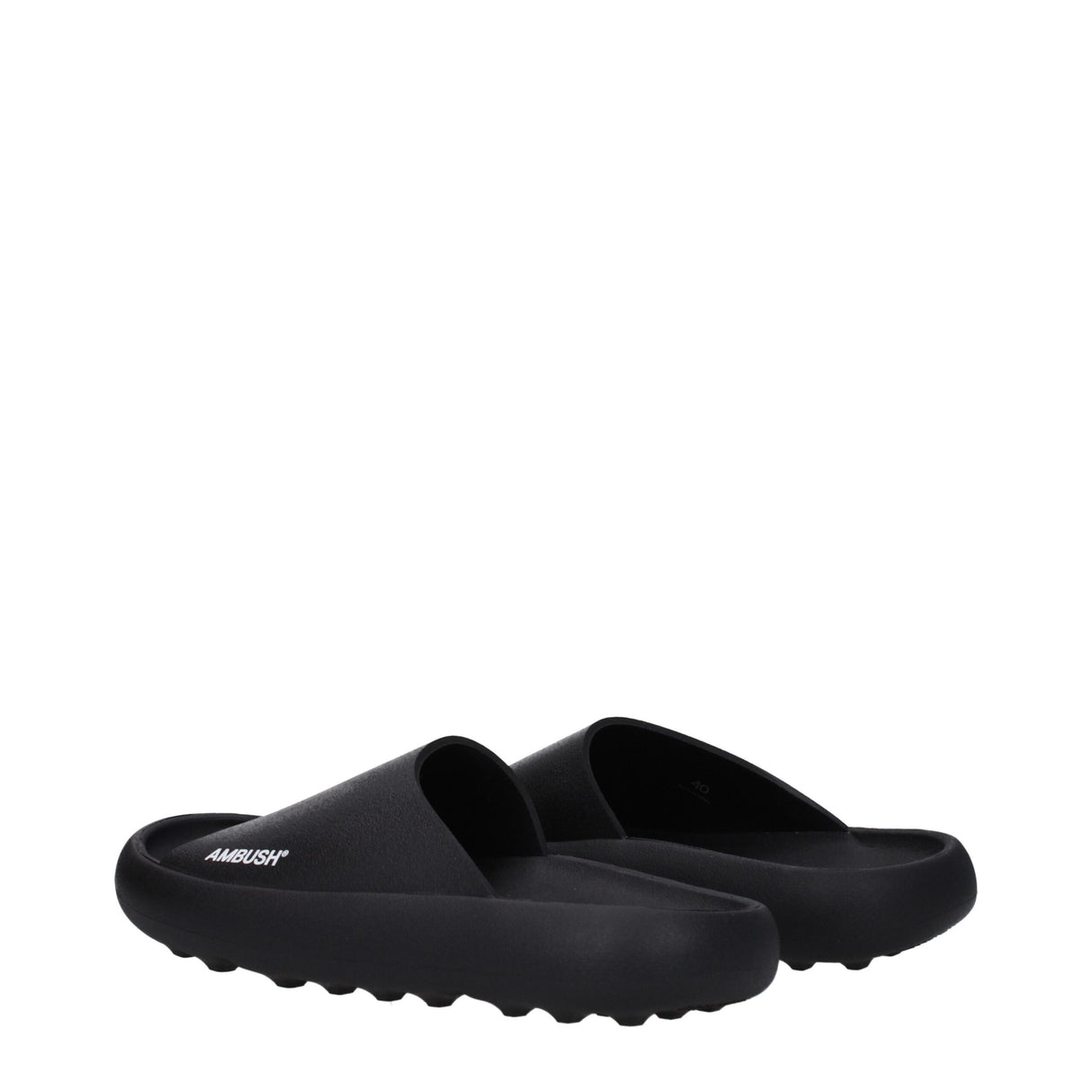 Ambush Black Cotton Slippers