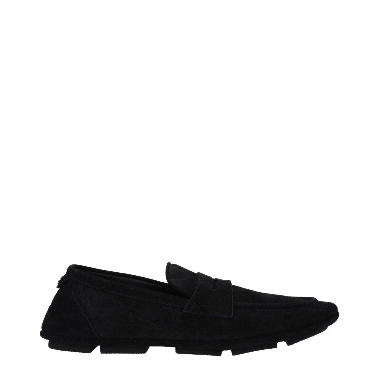Dolce & Gabbana Black Leather Slip-On Loafers
